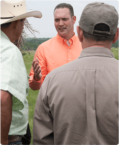 Charles McCall engaging with constituents outdoors for Georgia governor campaign.